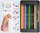 Milan Farbstift-Set Aquarell in einer Box Metallische Farben mit Pinsel 12Stück Packung von 1 Verpackungen