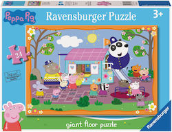 Puzzle pentru Copii Peppa Pig - Fun at the Club House pentru 3+ ani+ Ani 24buc Ravensburger