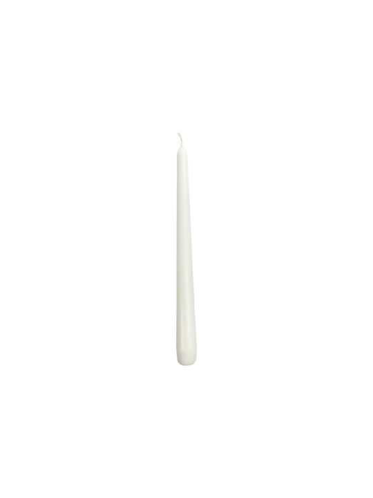 Bolsius Decorative Candle Taper White 24.5cm 1pcs