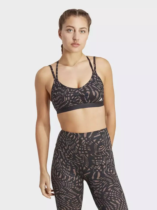 adidas Yoga Essentials Studio Women's Sports Bra without Padding Black/Legend Ink