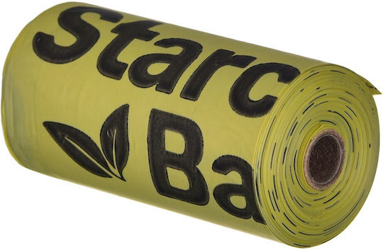 Starch Bag Hundekotbeutel Grüne 1 Rollen von 15Stück