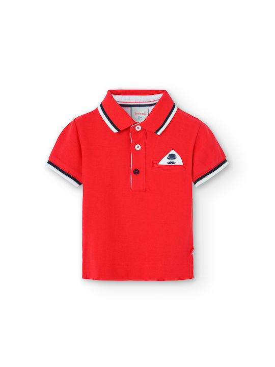 Boboli Kids Polo Short Sleeve Red