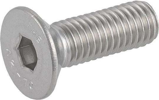 Suki Maschinenschraube Allen Inox DIN 7991 mit Durchmesser M8 und Länge 20mm 4Stück