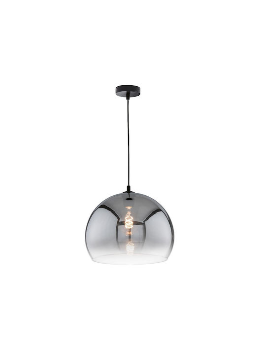 Fischer Honsel Amos Pendant Light Single-Light Bell for Socket E27 Black