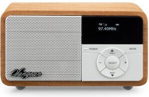 Sangean DDR-7X Tabletop Radio Rechargeable DAB+ with Bluetooth Light Wood