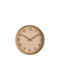 Karlsson Pure Wood Grain Αντικέ Ρολόι Τοίχου Ξύλινο Μπεζ Ø22cm
