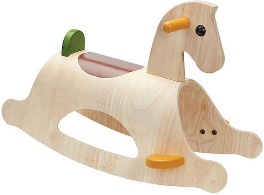 Plan Toys Ξύλινο Κουνιστό Παιχνίδι Αλογάκι για 24+ μηνών Μπεζ