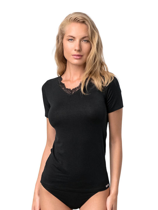 Vamp Women's Short Sleeve T-Shirt Black