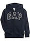Kinder-Sweatshirtjacke mit Kapuze Marineblau