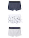 Mayoral Dinosaurs Kids' Set with Boxers Gray 3pcs