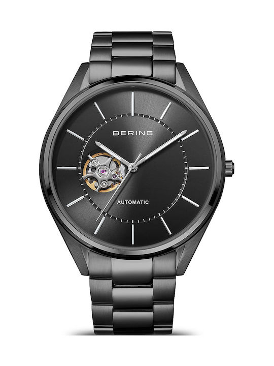 Bering Time Uhr Automatisch mit Schwarz Metallarmband