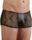 Nek Nek Boxeri Sexy pentru bărbați Pantaloni cu pungă lucioasă Black