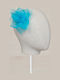 Abel & Lula Organza Kids Bobby Pin Flower in Turquoise Color