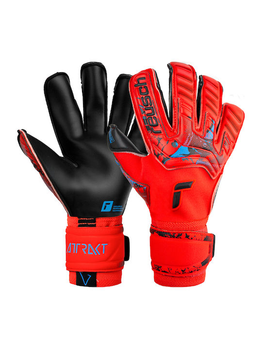 Reusch Attrakt Gold X Evolution Cut Голмански ръкавици за Възрастни Червени