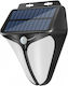 Spot Light Επιτοίχιο Ηλιακό Φωτιστικό 2W Θερμό Λευκό 3000K με Αισθητήρα Κίνησης και Φωτοκύτταρο IP65 10.8x12.8εκ.
