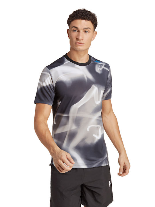 Adidas Мъжка спортна тениска с къс ръкав Многоцветен