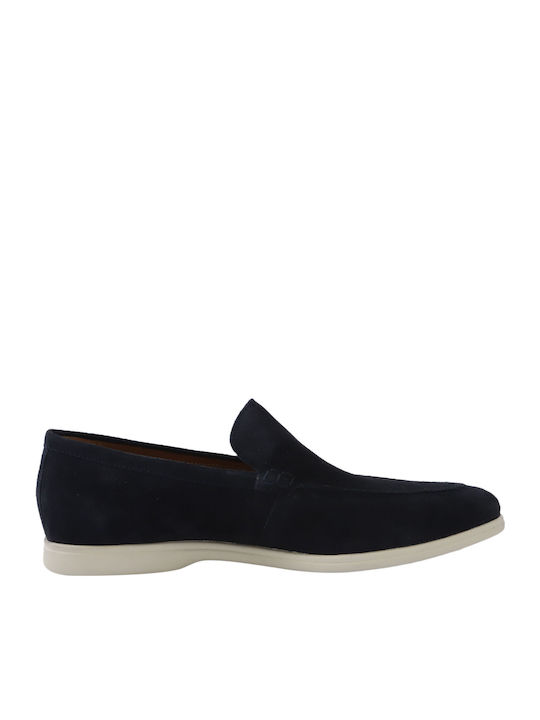Geox U Venzone Δερμάτινα Ανδρικά Loafers σε Μπλ...