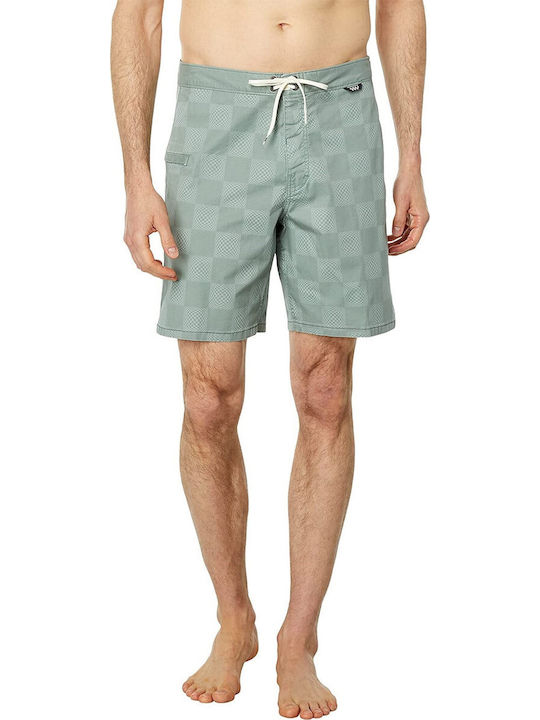 Vans Daily Vintage Check Herren Badehose Shorts Petrol/Grey