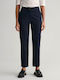 Gant Women's High-waisted Chino Trousers in Slim Fit Navy Blue