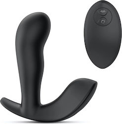 Dorcel Twist Delight Анална тапа с възможност за безжична работа и вибрация Черна 11.5см