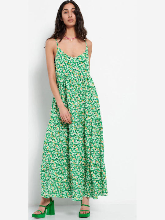 Funky Buddha Sommer Maxi Kleid mit Tränen Apple...