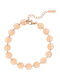 Oozoo Women's Chain Bracelet Made of Stainless Steel Gold Plated 18cm