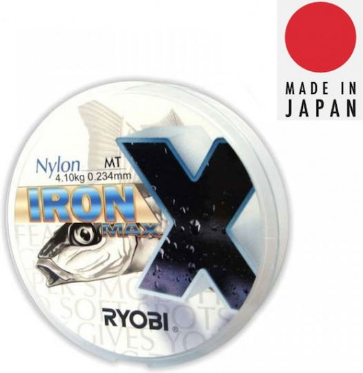 Ryobi Iron Max X Πετονιά Ψαρέματος Διάφανη 300m / 0.405mm