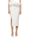 Desiree High Waist Midi Skirt in White color