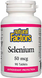 Natural Factors Selenium 50mcg 90 ταμπλέτες