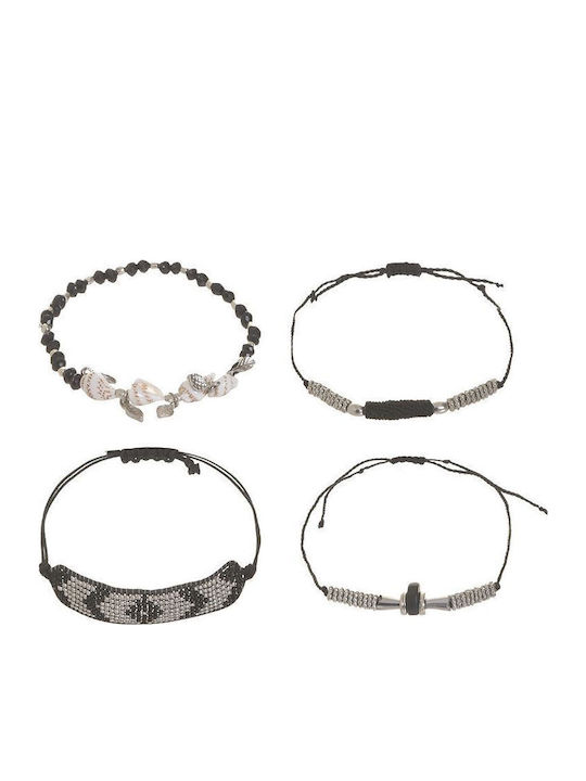 Ble Resort Collection Дамско Комплект Гривни Макраме от Въжета/корди