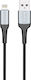 DE-43i2 Braided USB-A la Cablu Lightning Negru 2m (40260)