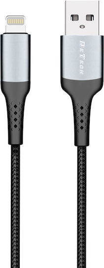 DE-43i2 Braided USB-A la Cablu Lightning Negru 2m (40260)