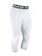 GamePatch Men's Sports Capri Leggings White