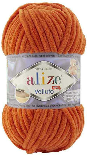 Alize Velluto Klobig Mikropolyester 06 Orange 68m 100g