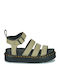 Blaire Δερμάτινα Γυναικεία Σανδάλια Flatforms Πράσινα