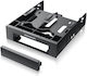 Graugear Mounting Frame for 2×2,5“ and 3,5“ Drives in 5,25“ Bay Black (G-CV-235T525)