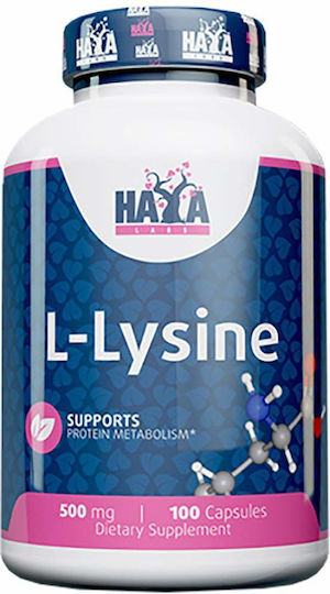 Haya Labs L-Lysine 500mg 100 Kapseln