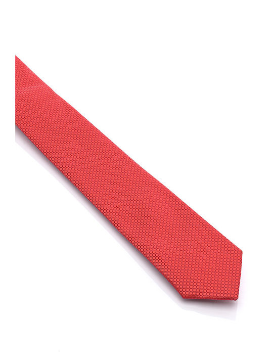 Unounouno Herren Krawatte Monochrom in Rot Farbe