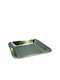 JK Home Decoration Dekorative Platte Platz Metallisch Silber 1Stück 13x13cm