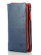 Large Leather Women's Wallet Classic Blue