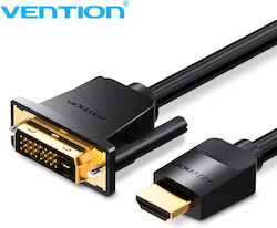 Vention Cable DVI-D male - HDMI male 2m Μαύρο (ABFBH)