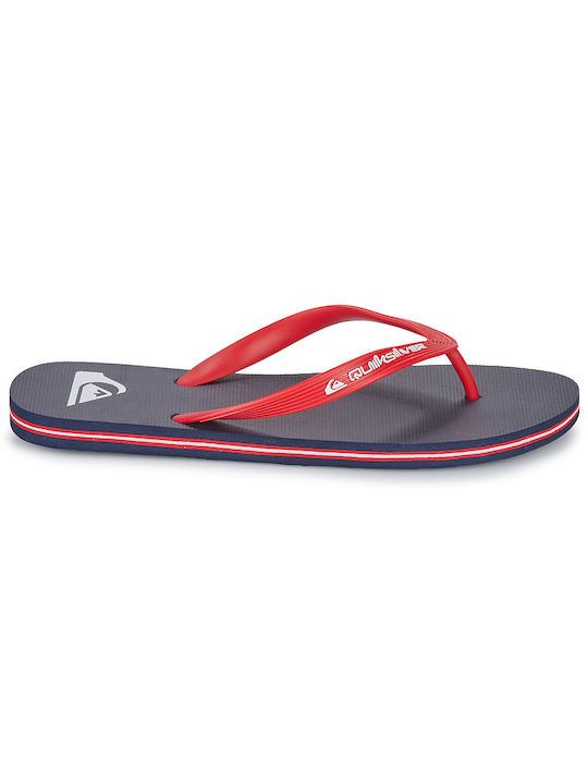 Quiksilver Molokai Men's Flip Flops Blue/Red