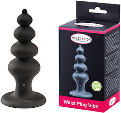 Malesation Waist Plug Vibe Πρωκτική Σφήνα με Δόνηση Μαύρη