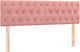 vidaXL Fabric Bed Headboard Pink 144x88cm