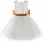 Meng Baby Baptism Dress White