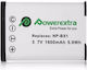 Powerextra Μπαταρία Φωτογραφικής Μηχανής SN-BX1 Ιόντων-Λιθίου (Li-ion) 1600mAh Συμβατή με Sony NP-BX1