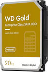 Western Digital Gold 20TB HDD Σκληρός Δίσκος 3.5" SATA III 7200rpm με 512MB Cache για Server