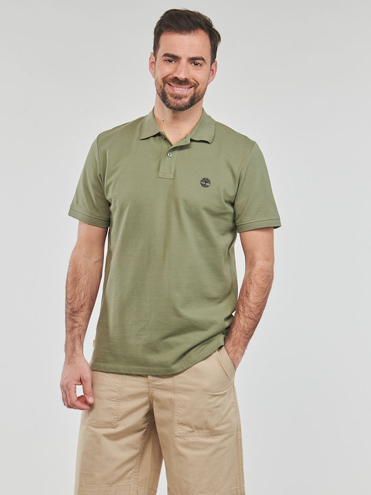 Timberland Polo Short Sleeve Khaki Blouse