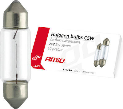 AMiO Lampen C5W Canbus Halogen 24V 5W 10Stück