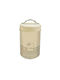 TnS General Use Vase with Lid Metallic Beige 10x10x16.5cm 1 Pieces